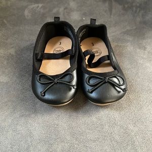 Wonder nation girls black dress shoes size 3